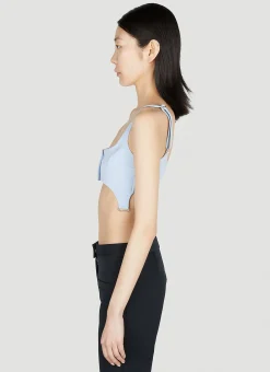 Twill Suspenders Bra Top