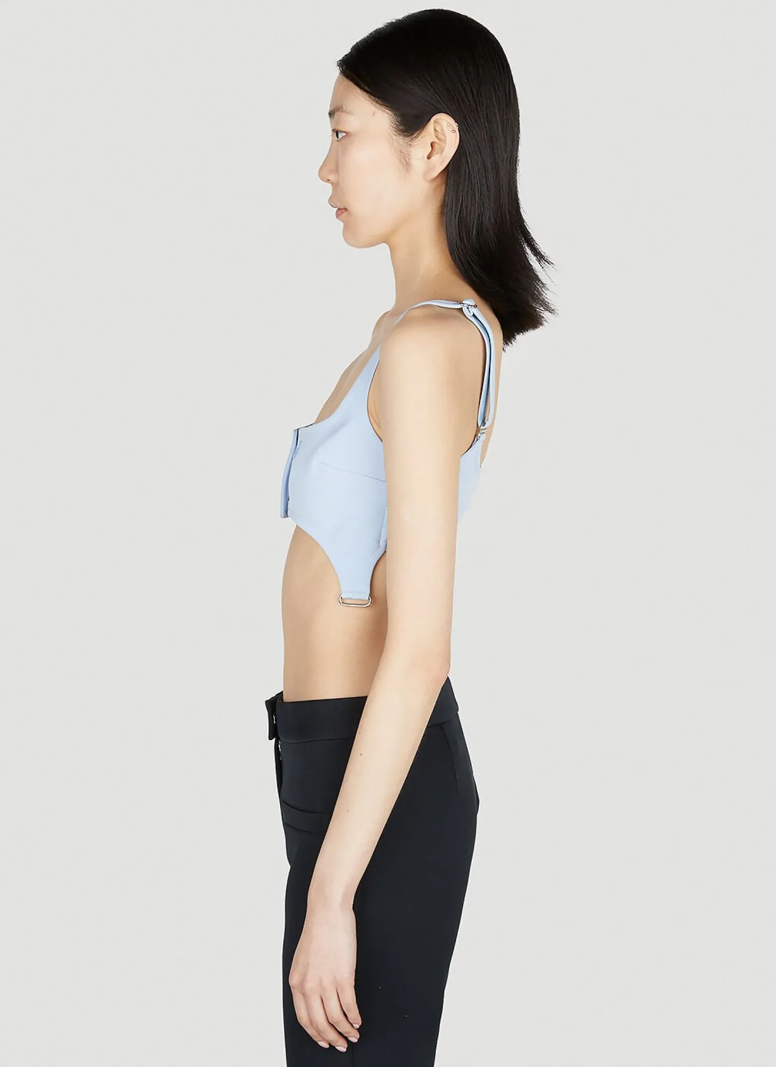 Twill Suspenders Bra Top