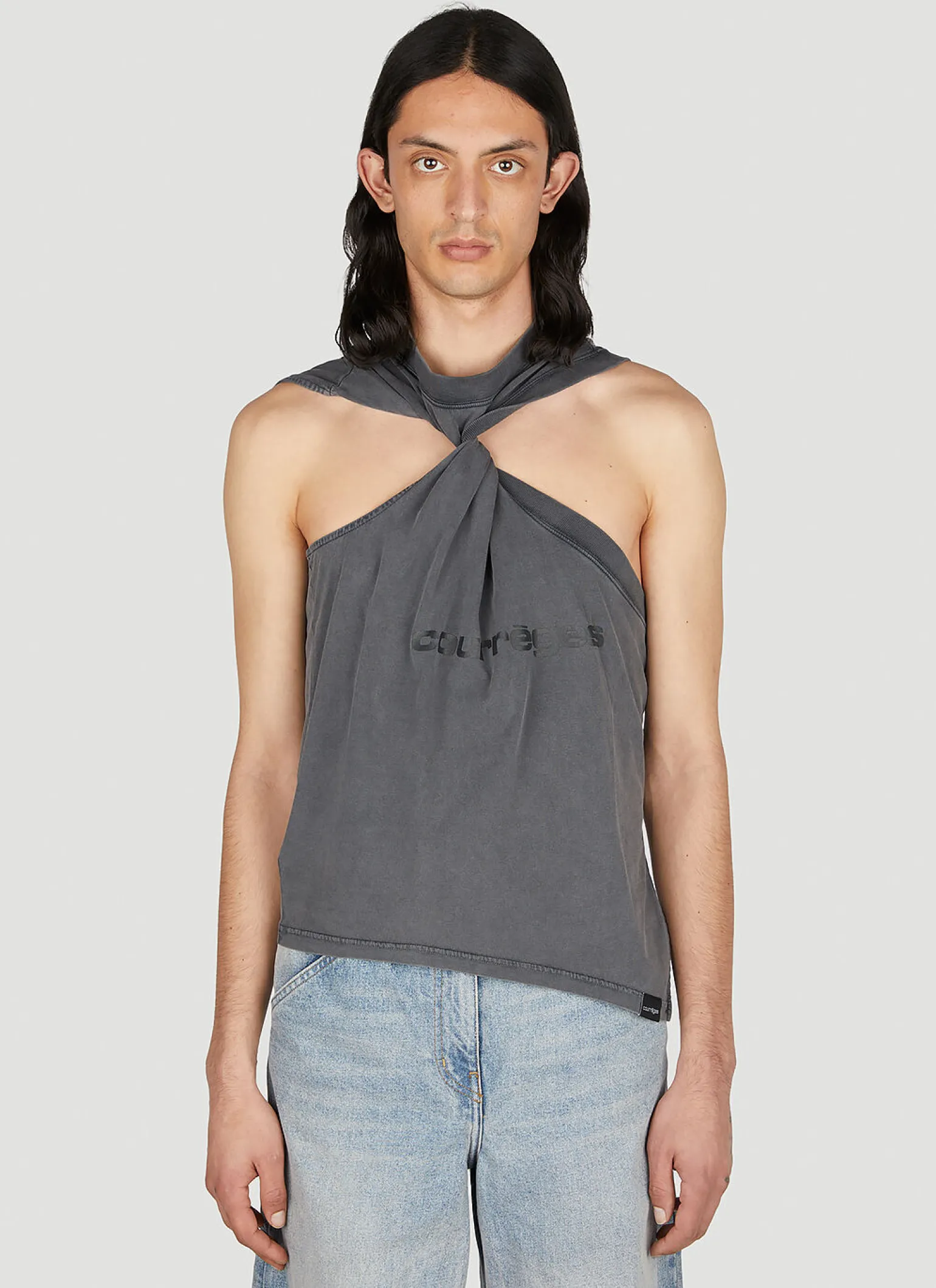 Twist Logo Print Tank Top