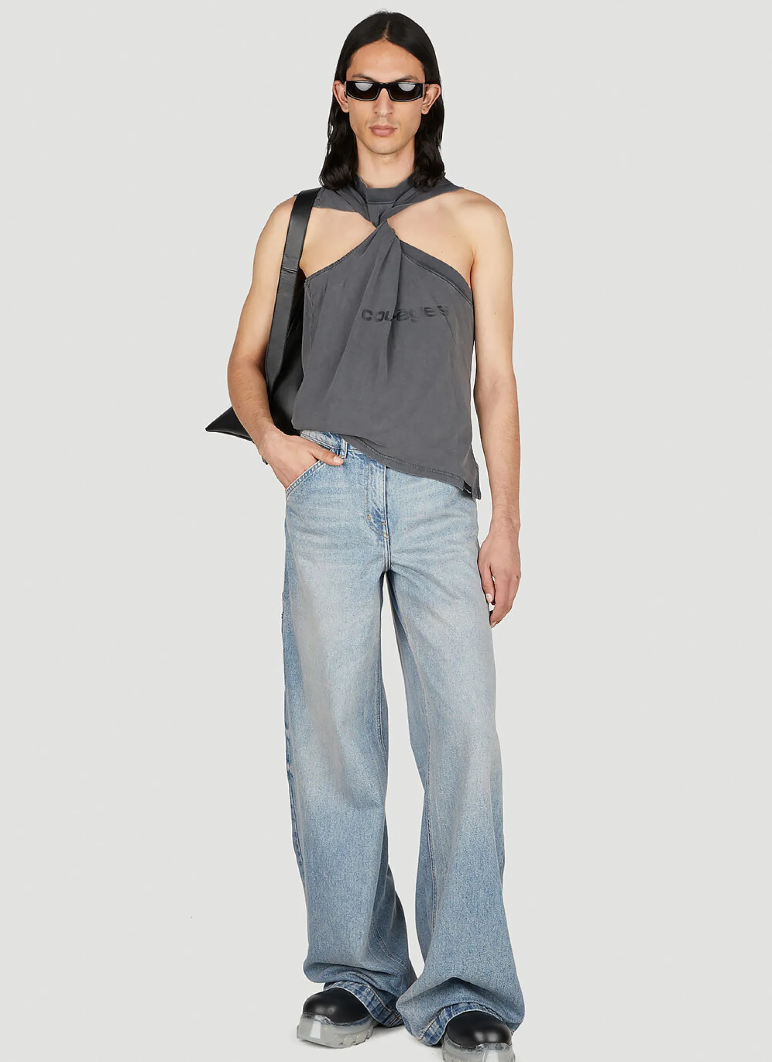 Twist Logo Print Tank Top