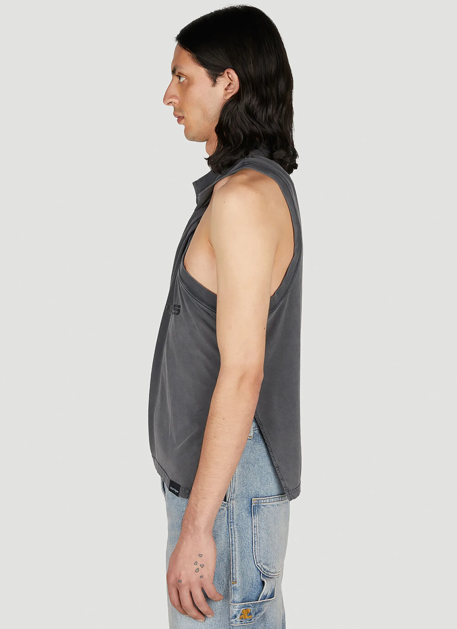 Twist Logo Print Tank Top