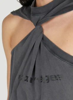 Twist Logo Print Tank Top