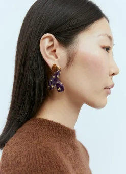 Twisted Embellished Drop Earrings
