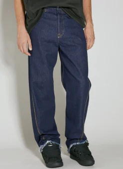 Twisted Raw Denim Baggy Jeans
