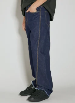 Twisted Raw Denim Baggy Jeans