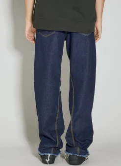 Twisted Raw Denim Baggy Jeans