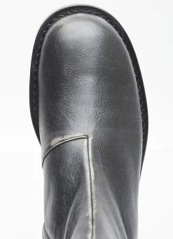 Used Leather Zip Ankle Boots