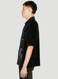 Velour Polo Top