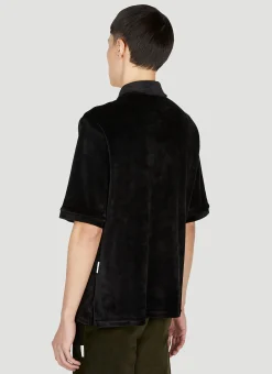 Velour Polo Top