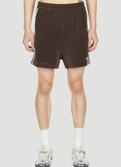 Velour Track Shorts