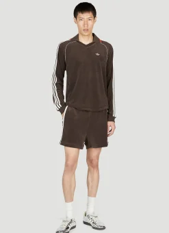 Velour Track Shorts