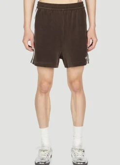 Velour Track Shorts