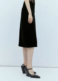 Velvet A-Line Skirt