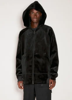 Velvet Hooded Sweatshirt
