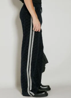 Velvet Monogram Pyjama Pants