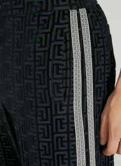 Velvet Monogram Pyjama Pants