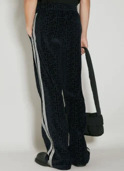 Velvet Monogram Pyjama Pants