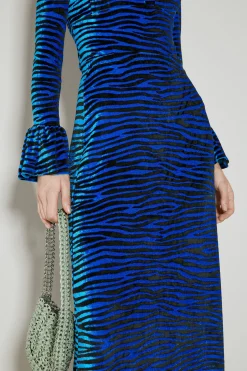 Velvet Zebra Print Skirt