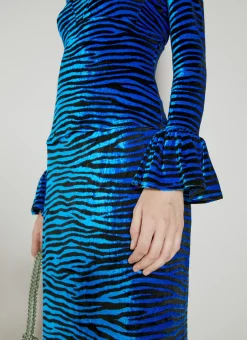 Velvet Zebra Print Top