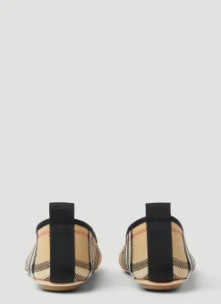 Vintage Check Ballerina Flats