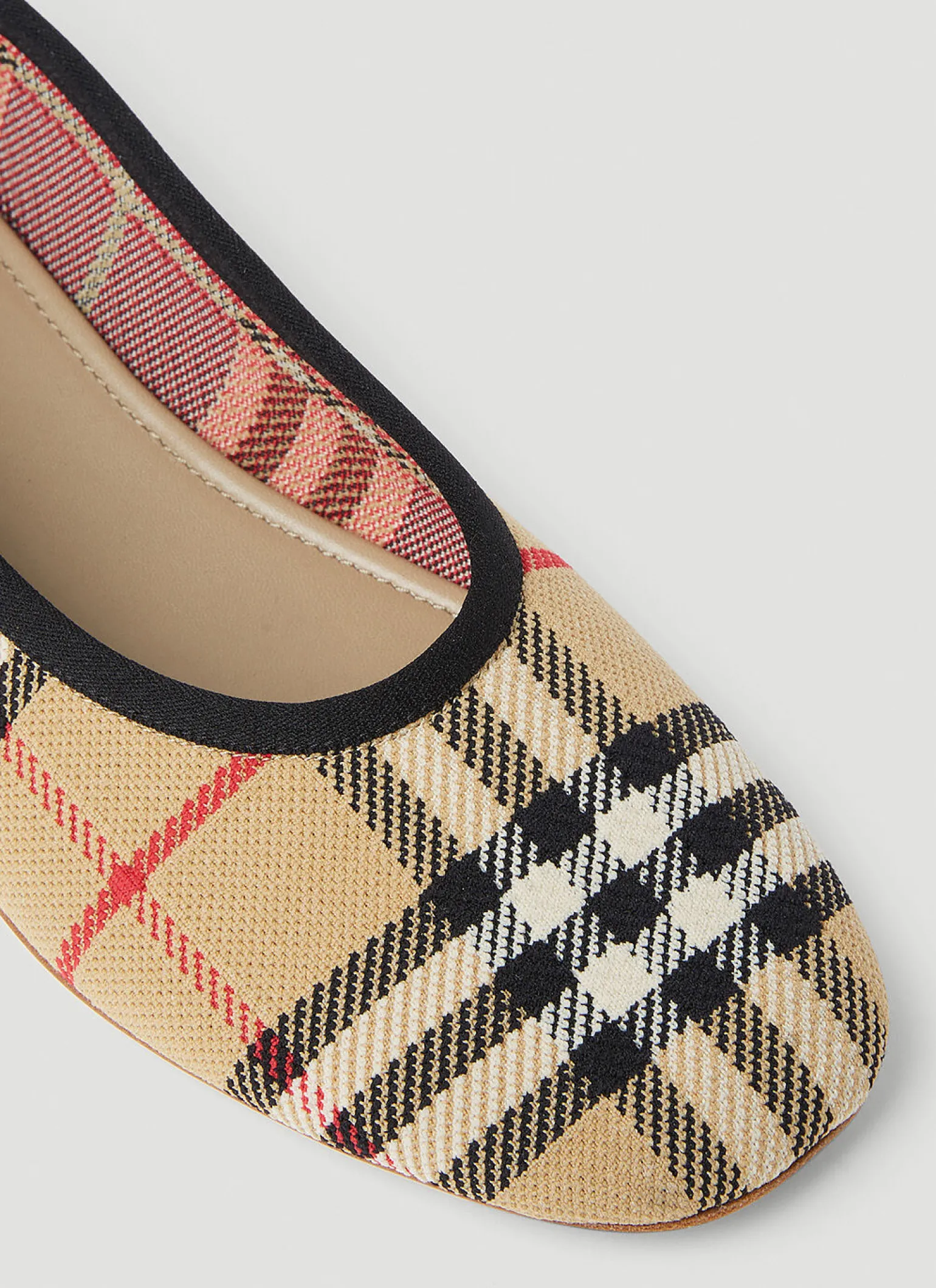 Vintage Check Ballerina Flats