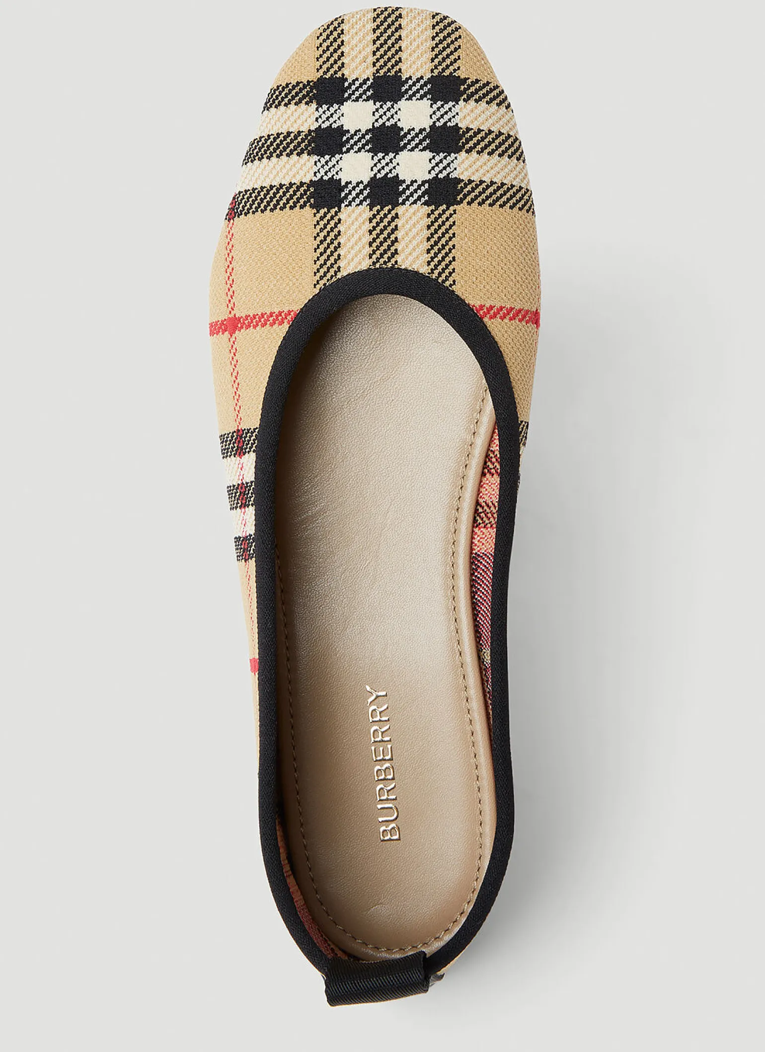 Vintage Check Ballerina Flats
