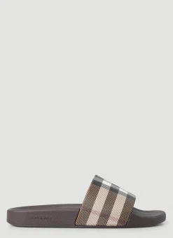 Vintage Check Furley Slides
