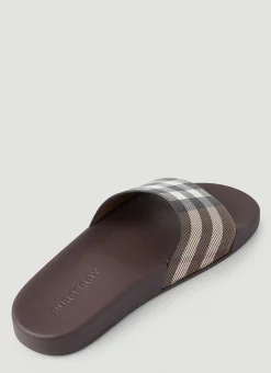 Vintage Check Furley Slides