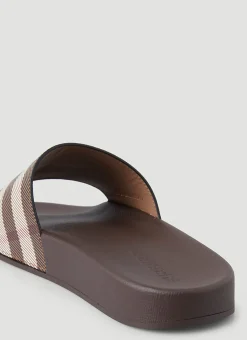 Vintage Check Furley Slides