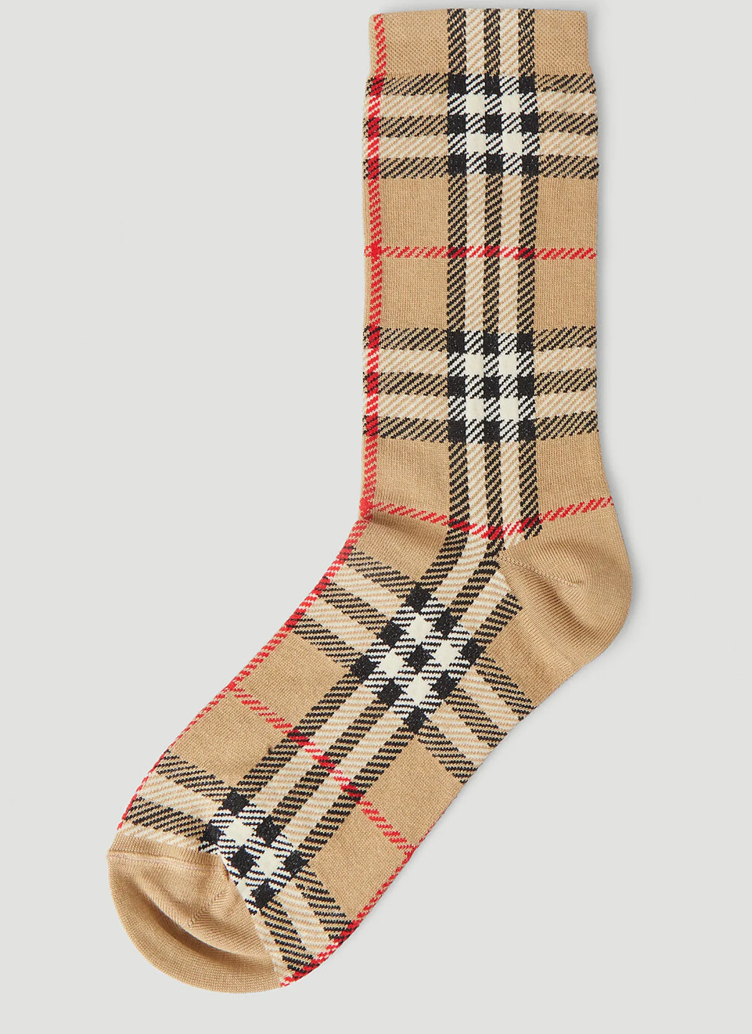 Vintage Check Intarsia Socks