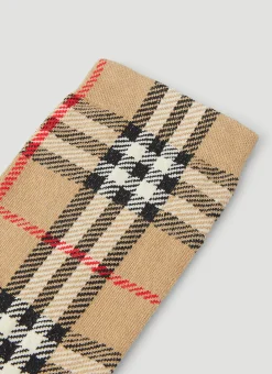 Vintage Check Intarsia Socks