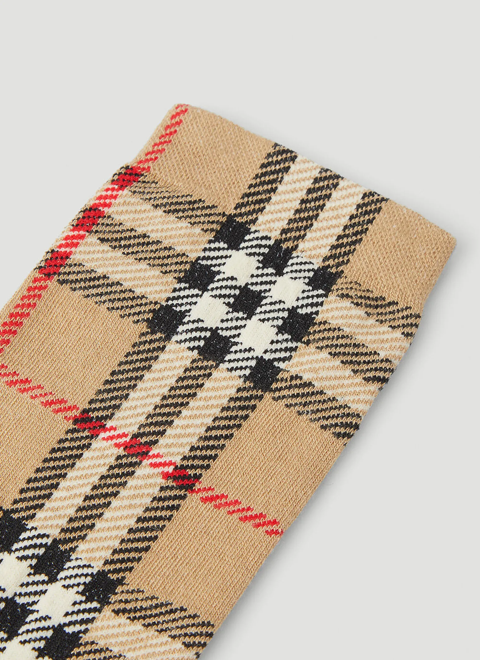 Vintage Check Intarsia Socks