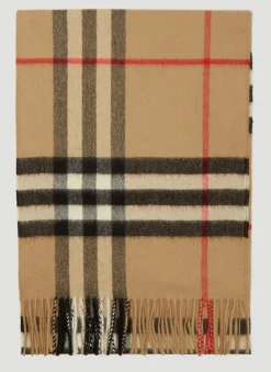 Vintage Check Knit Scarf