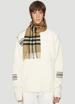 Vintage Check Knit Scarf