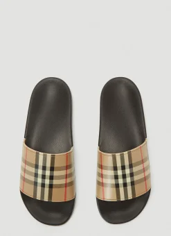 Vintage-Check Print Slides