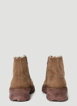 Vintage-Like Sole Boots