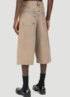 Washed Relaxed Bermuda Shorts
