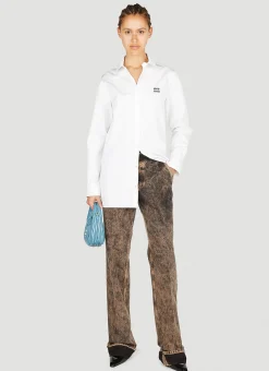 Washed Straight Leg Jeans