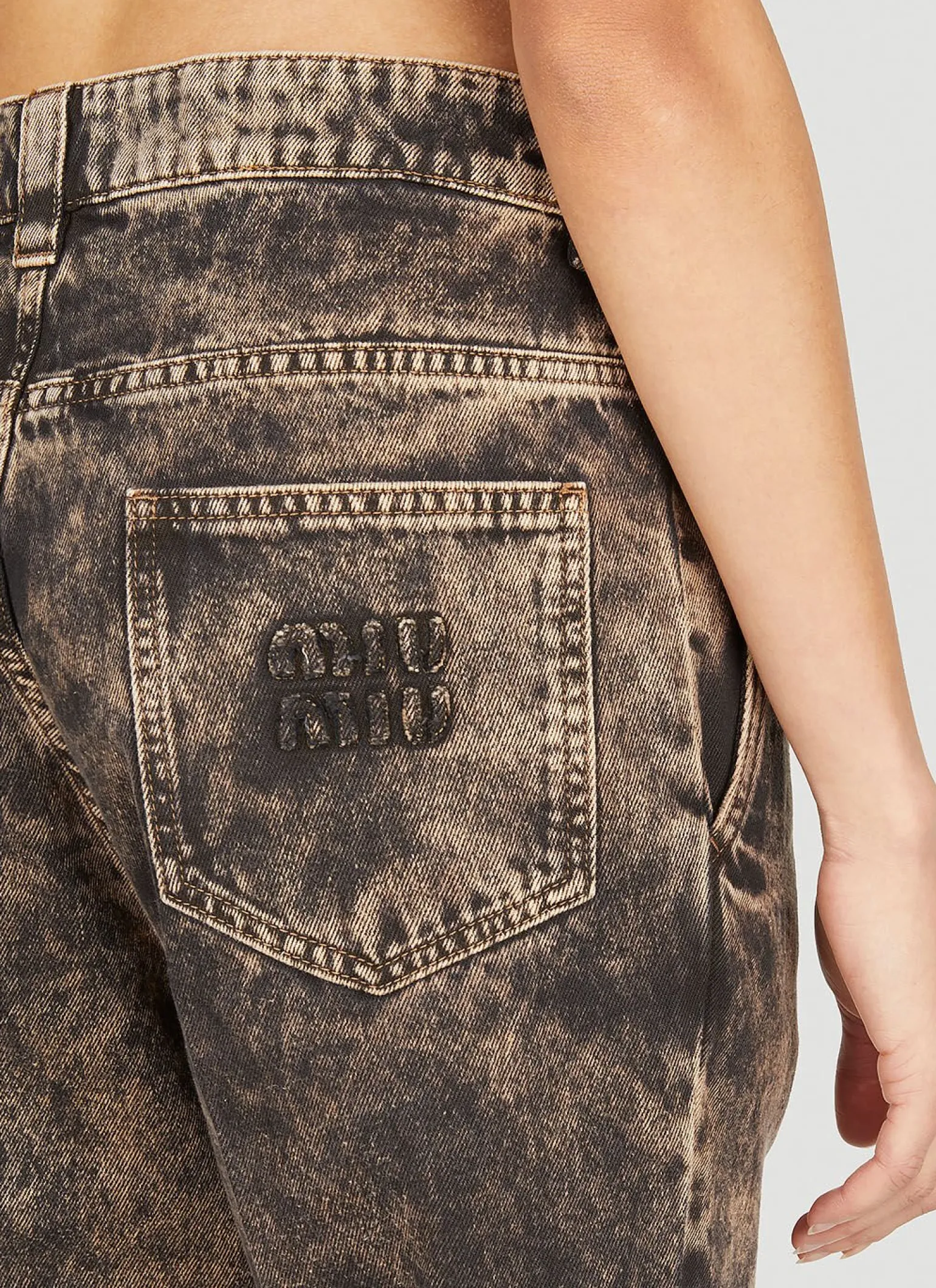 Washed Straight Leg Jeans