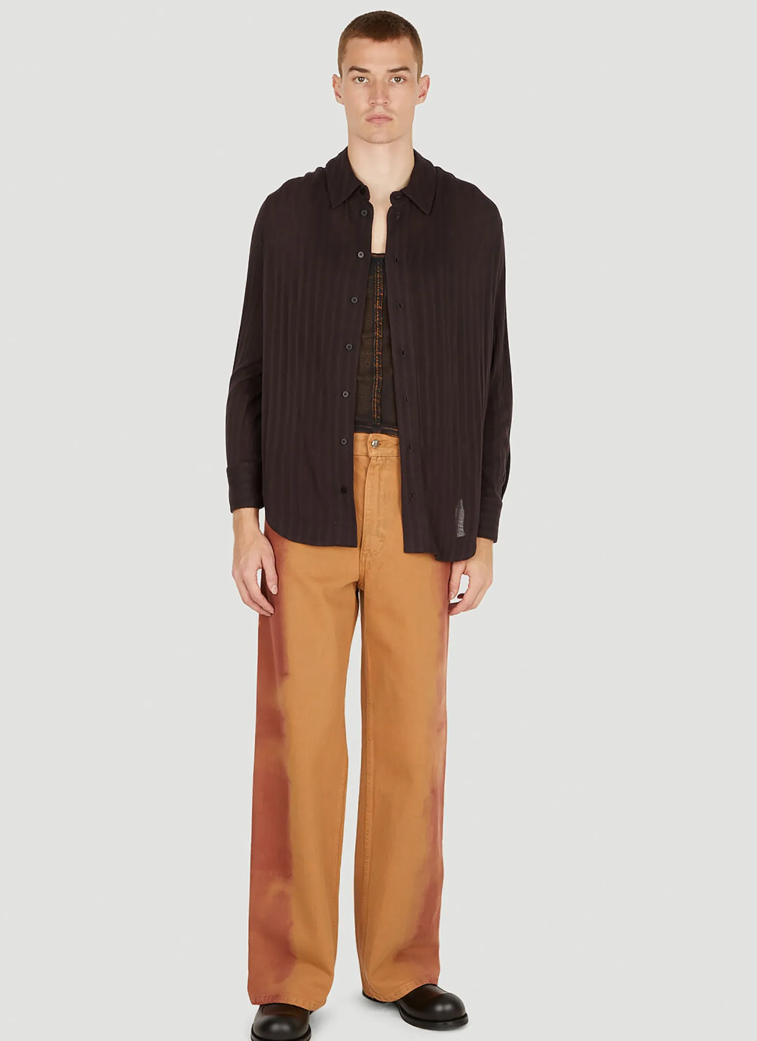Washed Wide Leg Jeans