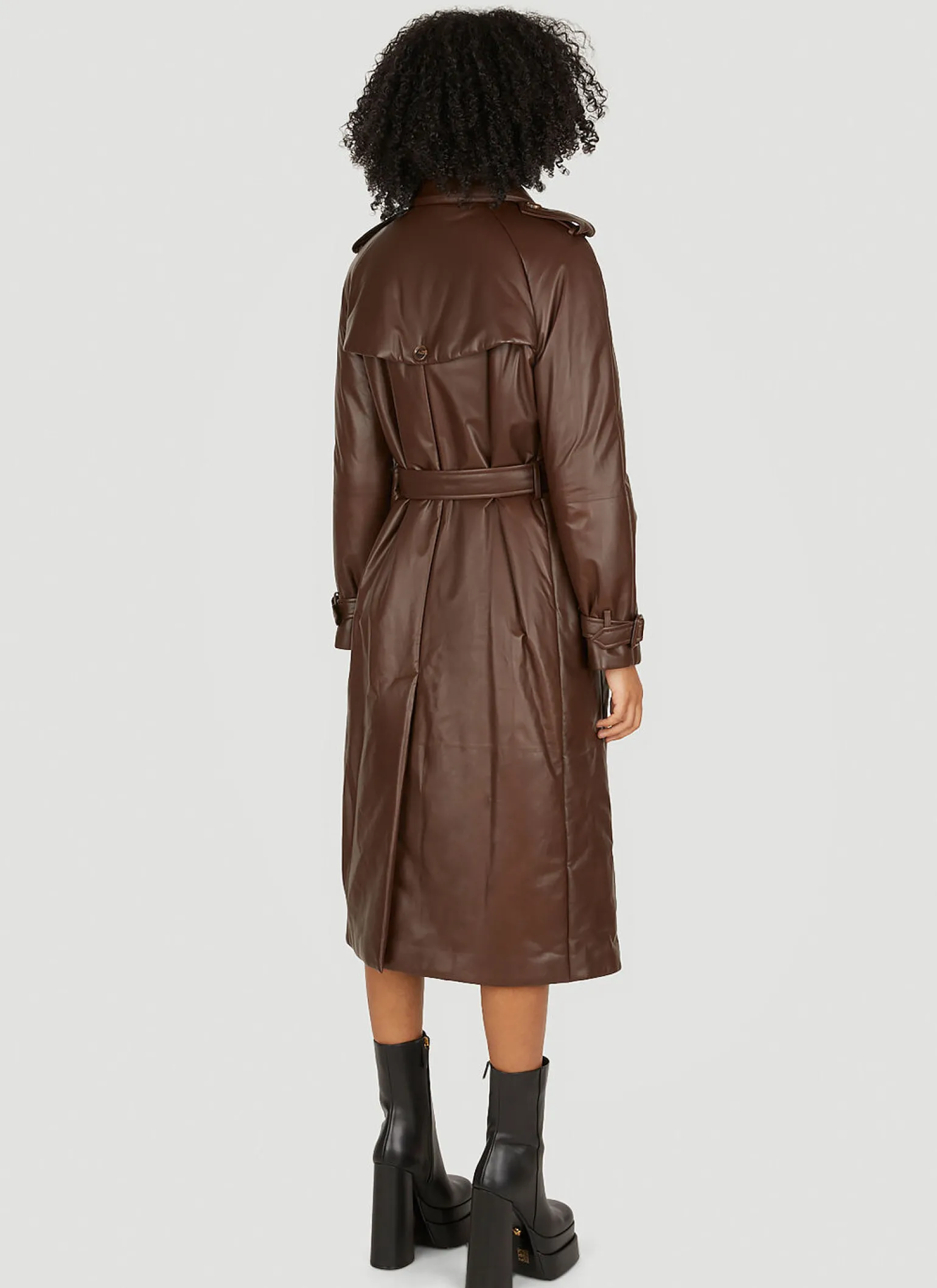 Waterloo Padded Leather Trench Coat
