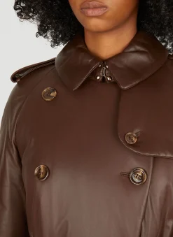 Waterloo Padded Leather Trench Coat