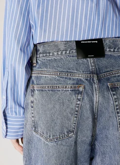 Wave Cuff Wide Jeans