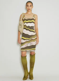 Wave Knit Midi Dress