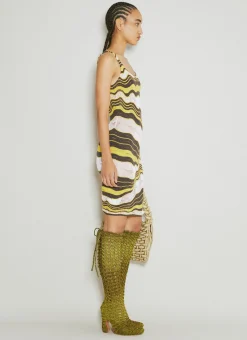 Wave Knit Midi Dress