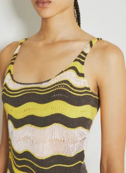 Wave Knit Midi Dress