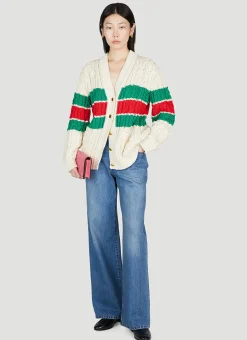 Web Stripe Cardigan