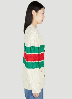 Web Stripe Cardigan