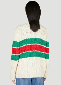 Web Stripe Cardigan