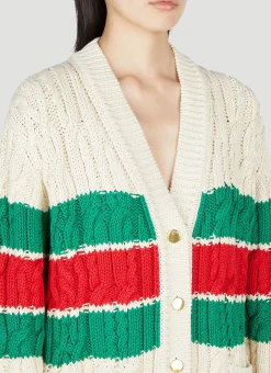 Web Stripe Cardigan
